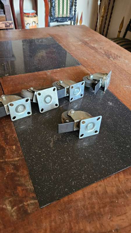 Set of Four Castor Wheels plus one