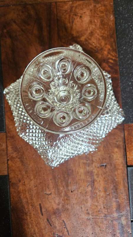 Vintage LE Smith Diamond Point 650 Compote
