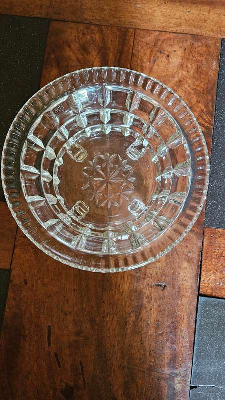 1930's Molded Crystal Bowl
