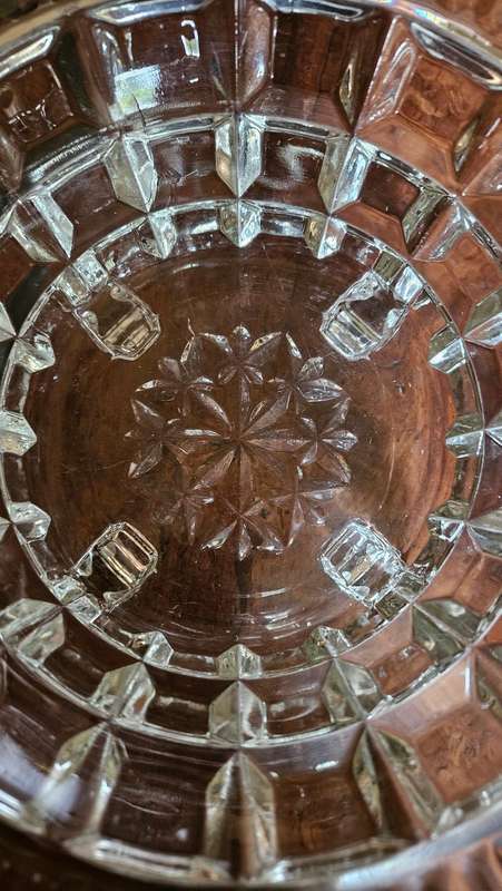 1930's Molded Crystal Bowl