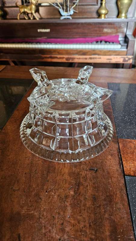 1930's Molded Crystal Bowl