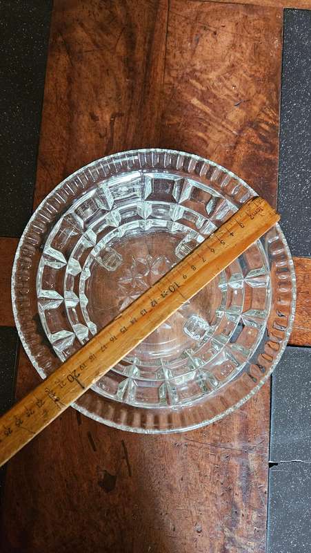 1930's Molded Crystal Bowl
