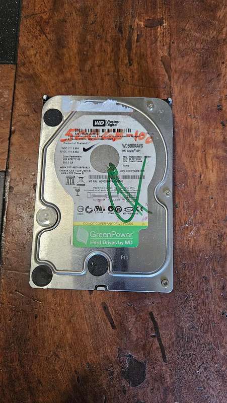 Western Digital 500GB Hard Drive