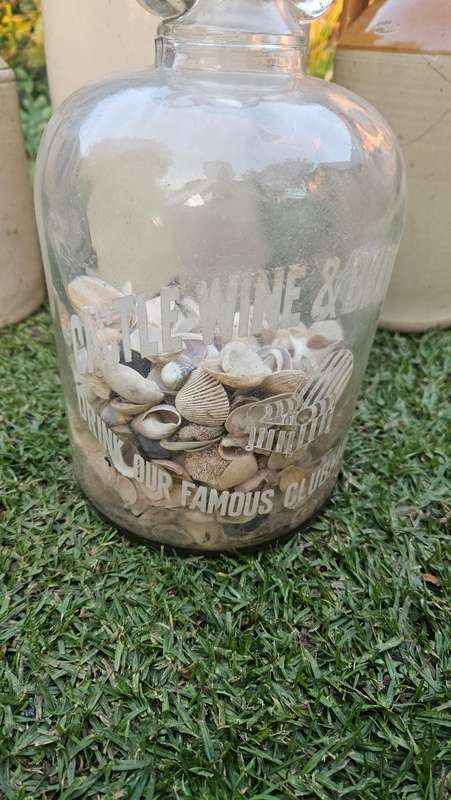 Antique Stoneware & Vintage Glass Bottles
