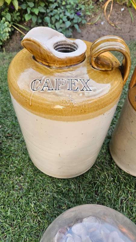 Antique Stoneware & Vintage Glass Bottles