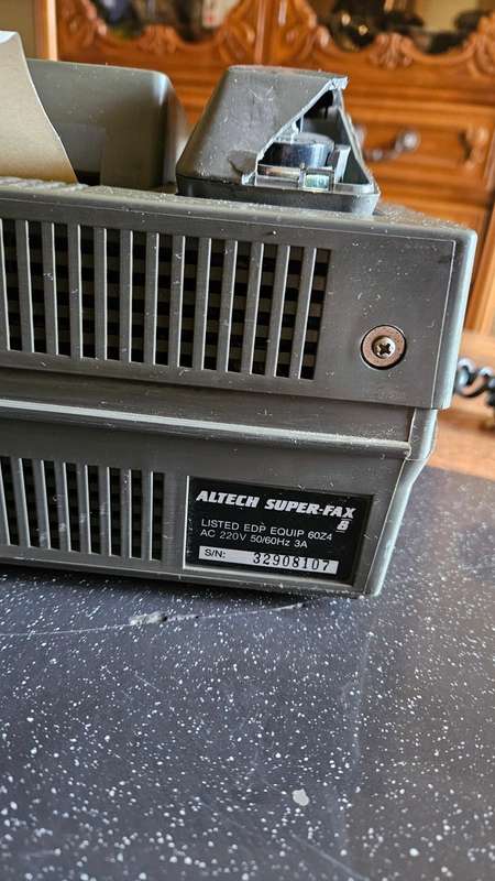 Vintage Altech Super-Fax 8 Machine Plus Paper