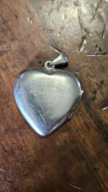 Silver Hall Marked Spoon Plus 925 Heart Pendant