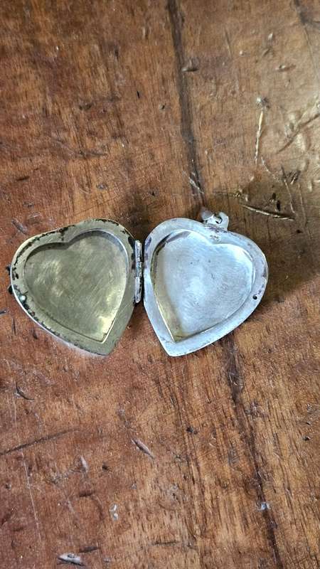 Silver Hall Marked Spoon Plus 925 Heart Pendant