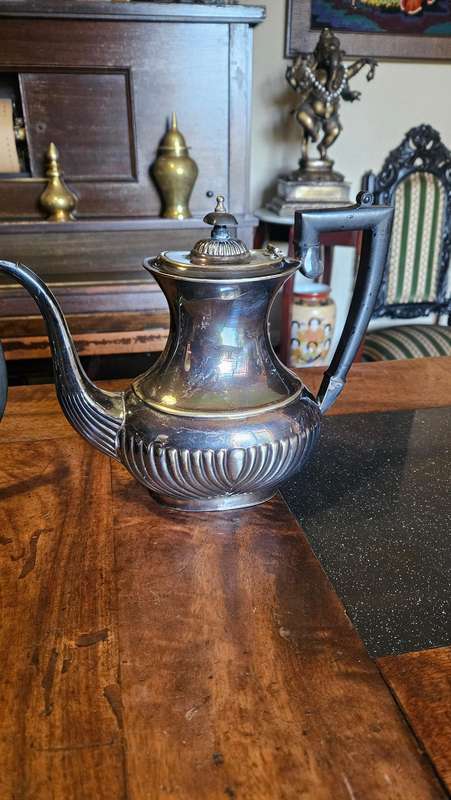 Antique Parkin Silver Plated Tea & Coffee Set