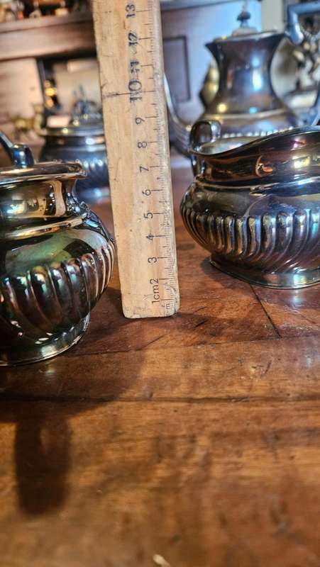 Antique Parkin Silver Plated Tea & Coffee Set