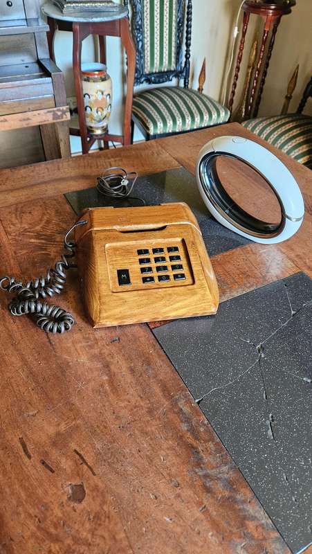 Vintage Wooden Telephone Plus more