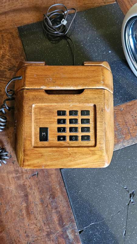 Vintage Wooden Telephone Plus more