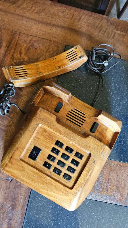Vintage Wooden Telephone Plus more