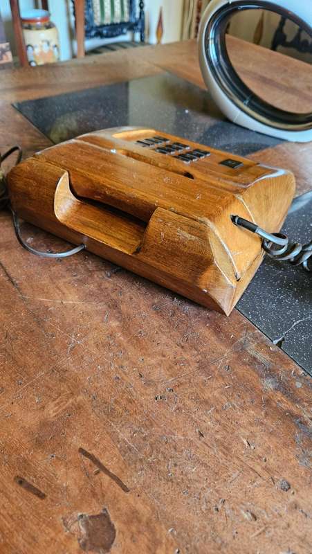 Vintage Wooden Telephone Plus more