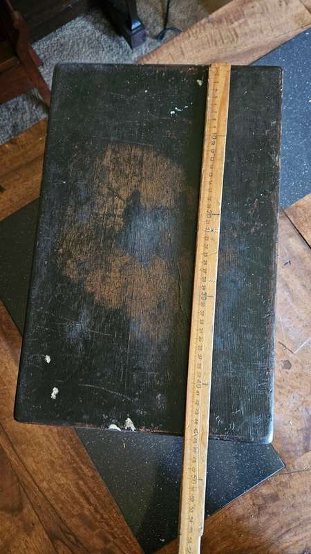 Vintage Wooden Toolbox with Leather Strap