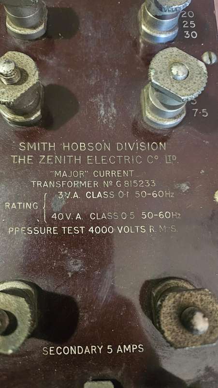 Smith Hobson Major Current Transformer G815233