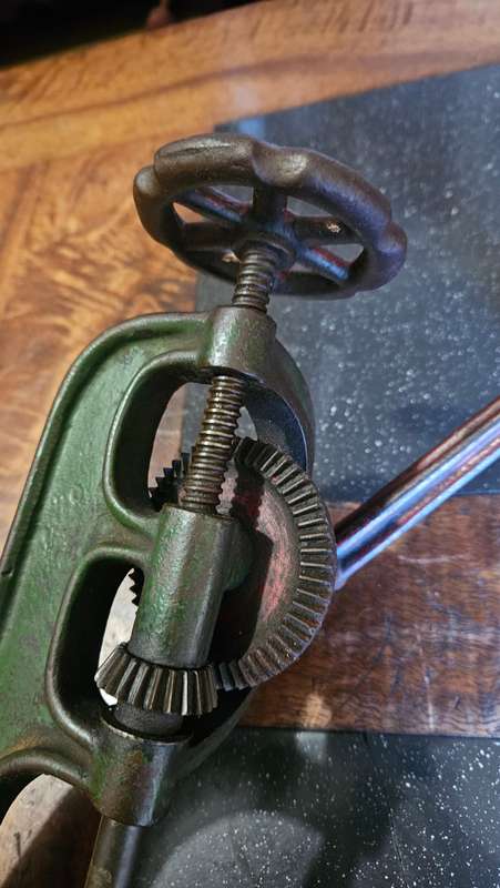 Vintage Hand Crank Bench Drill