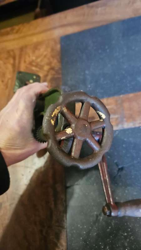 Vintage Hand Crank Bench Drill