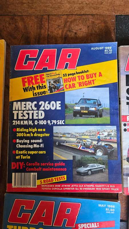 Collectable 1986 Car Magazines