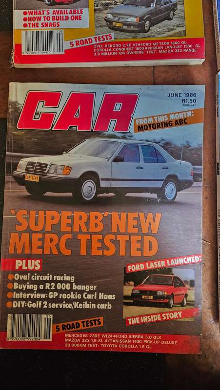 Collectable 1986 Car Magazines