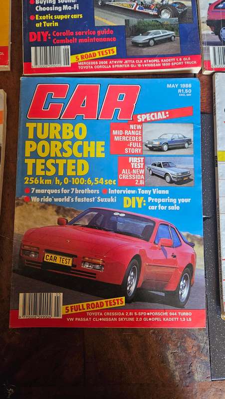 Collectable 1986 Car Magazines