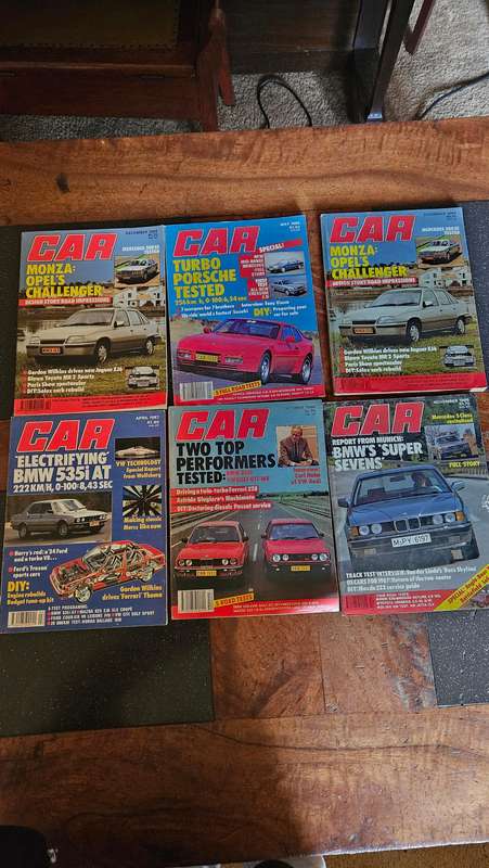 Collectable 1986 Car Magazines
