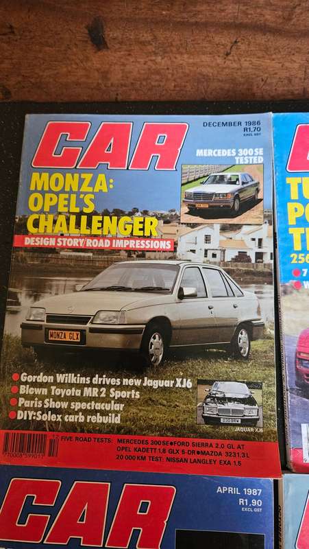 Collectable 1986 Car Magazines