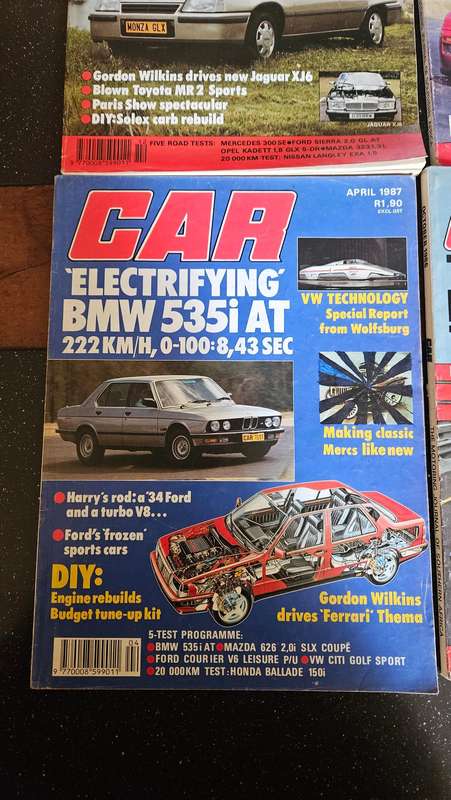 Collectable 1986 Car Magazines