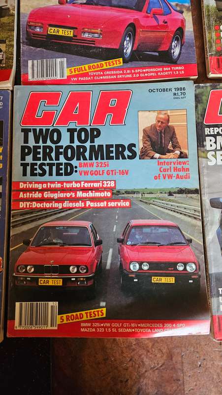 Collectable 1986 Car Magazines