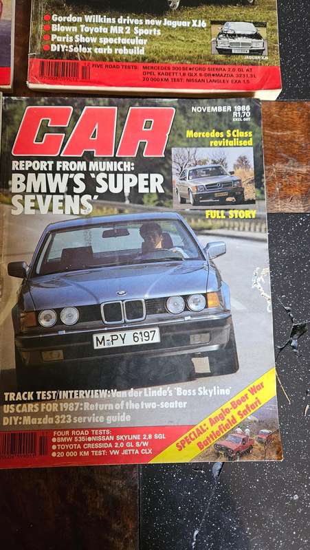 Collectable 1986 Car Magazines