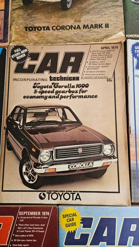 Vintage Toyota Car Magazines