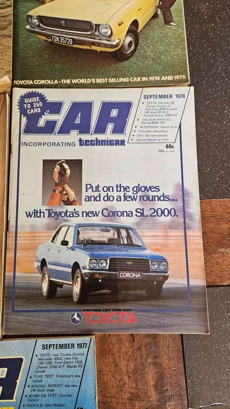 Vintage Toyota Car Magazines