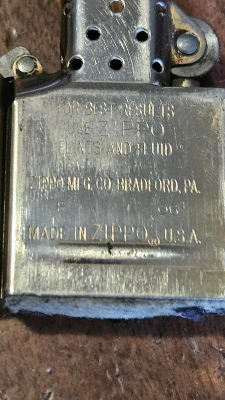 Brass Zippo in Leather Pouch Plus more