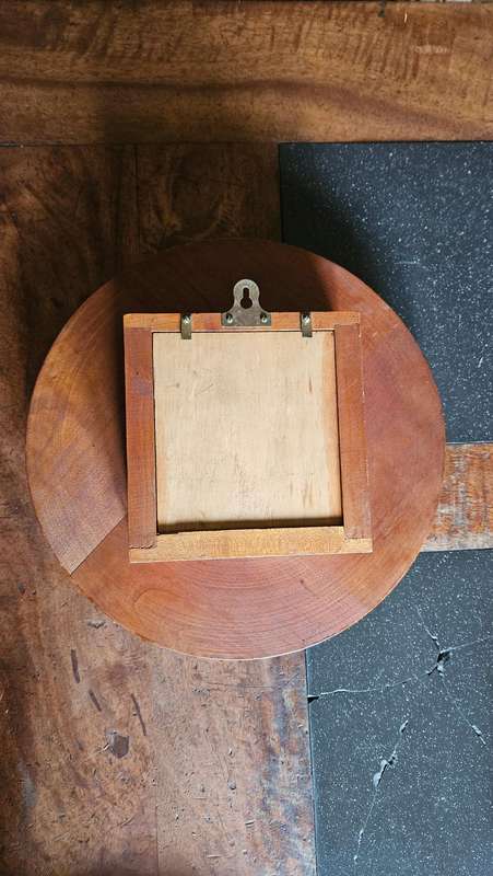 Large Wall Mount Cherrywood Clock