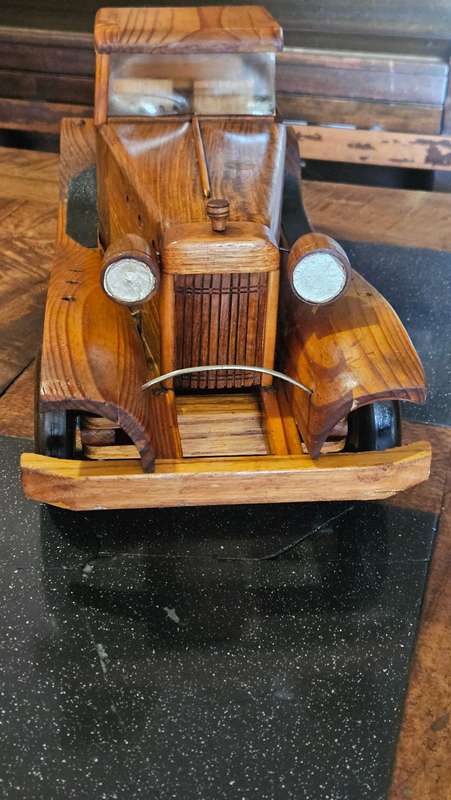 Large Solid Wood Car