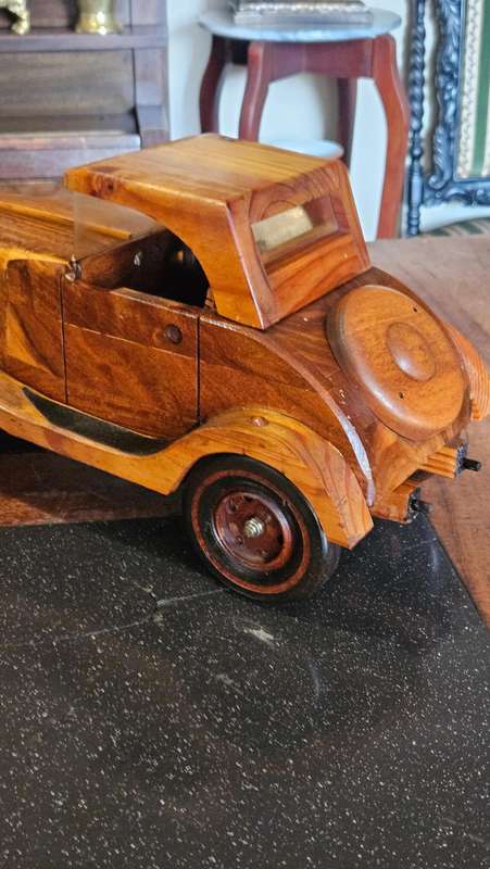 Large Solid Wood Car