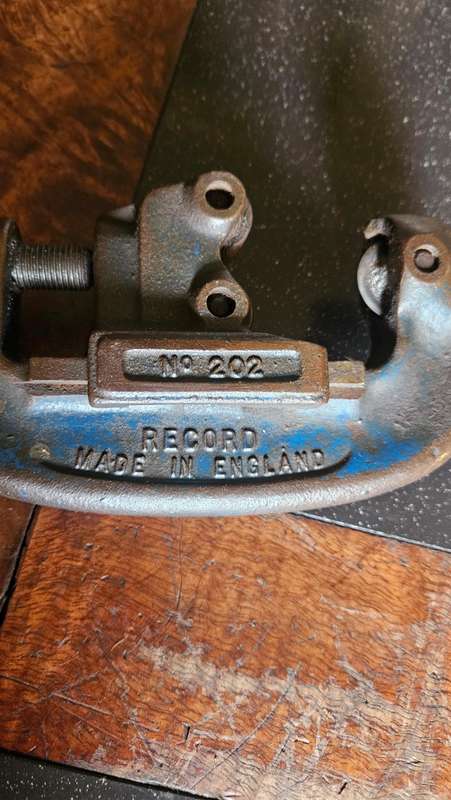 Vintage Record No 202 Pipe Cutter