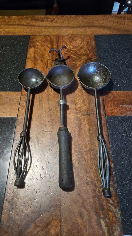 Vintage Iron Ladles