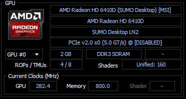 AMD A4-3400 APU | 2C/2T @ 2.7GHz | Radeon HD 6410 graphics | Socket FM1