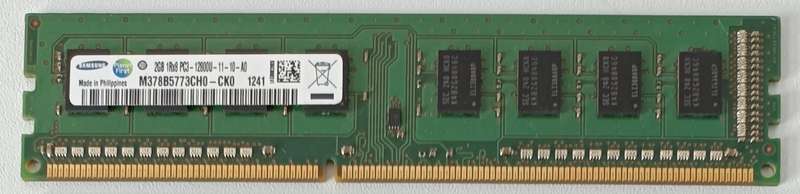2GB DDR3-1333 PC3-10600 RAM (Samsung, Transcend, Kingston, Micron)