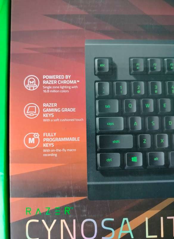 Razer Cynosa Lite | Full RGB essential gaming keyboard | In box