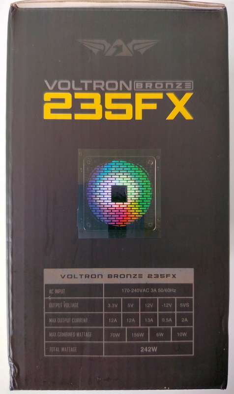 Armaggeddon Voltron Bronze 235FX Power Supply with RGB light
