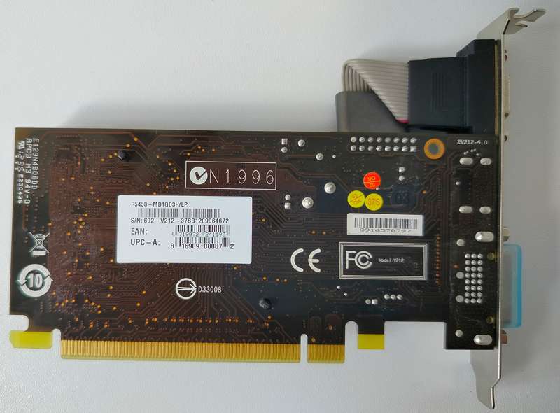 MSI Radeon 5450 1GB | VGA, DVI, HDMI | Silent