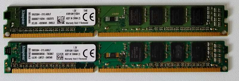 8GB (2x4GB) Kingston DDR3-1600 PC3-12800 RAM (Dual Channel Kit)