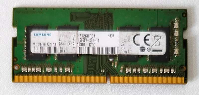 Samsung 4GB DDR4-2666 Laptop Memory Module SO-DIMM