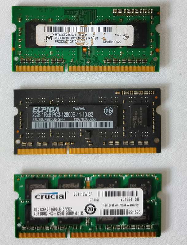 DDR3 Laptop Memory Modules | 2GB x 2 | 4GB x 1 | SO-DIMM
