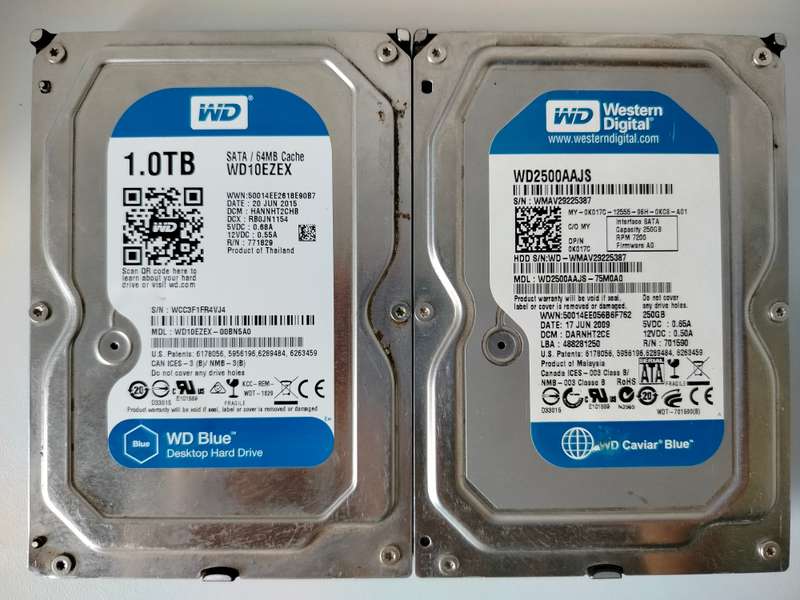 Salvage SATA hard drives | For repairs/spares/scrap | Lot of 7