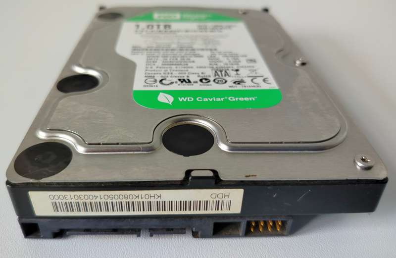 Western Digital Caviar Green 1TB SATA HDD | 80% Health