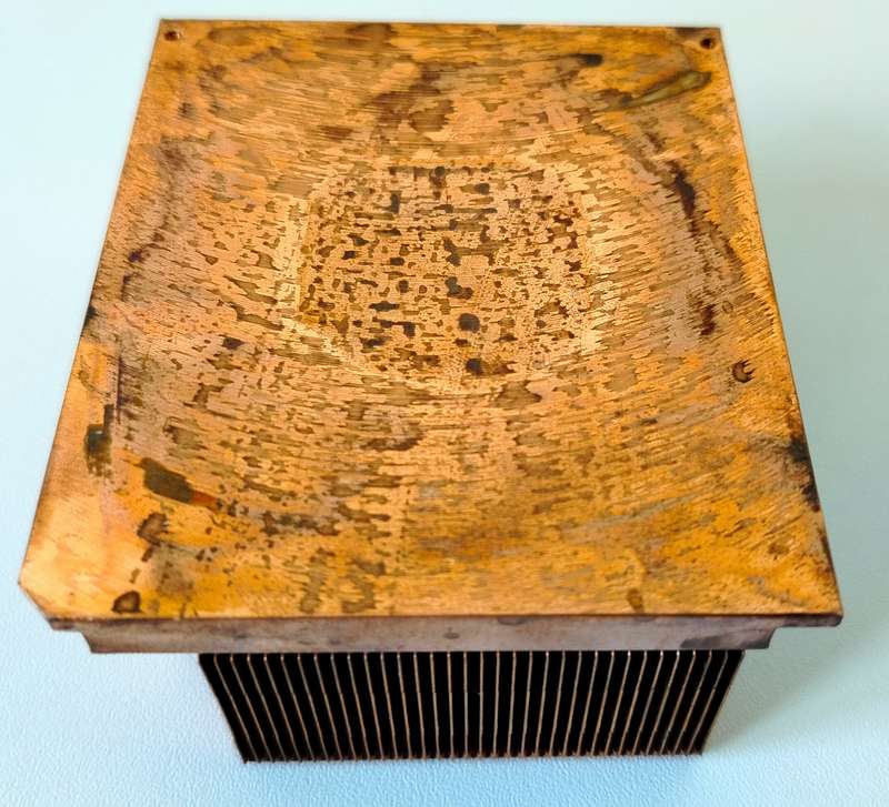 Copper CPU cooling block | 500gram of copper