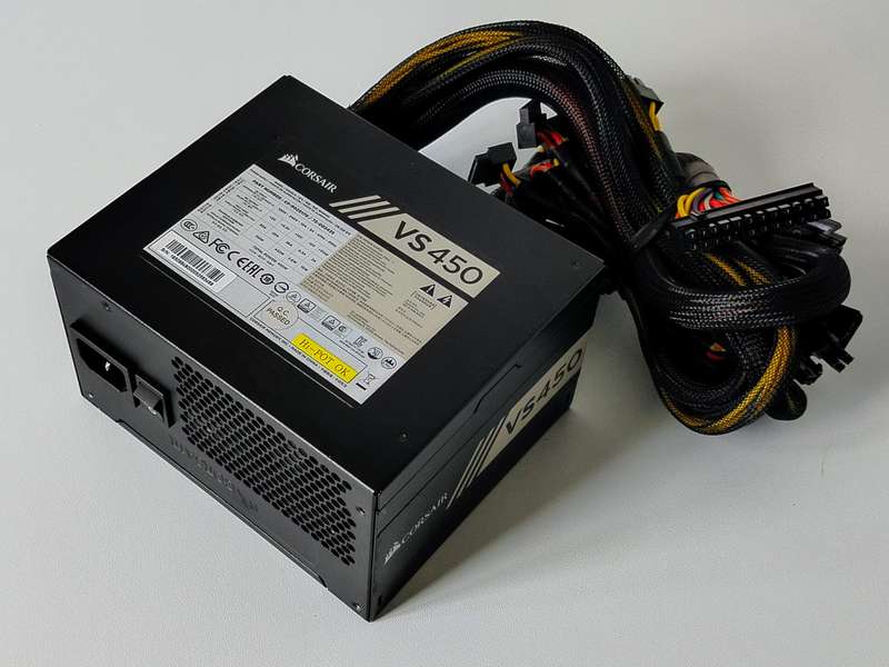 Corsair VS450 80 PLUS ATX Power Supply | Clean and Quiet